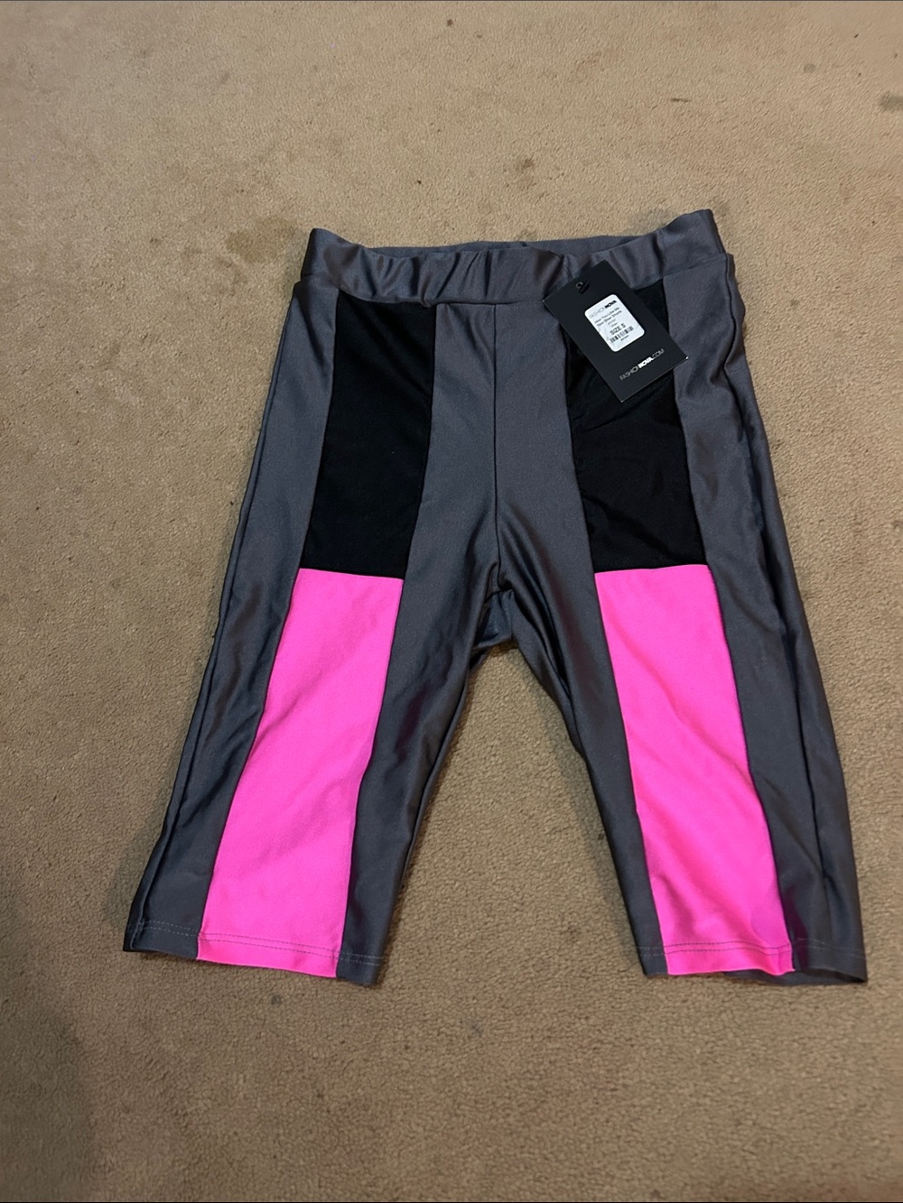 Women’s Performance Colorblock Active Shorts - Gray & Pink